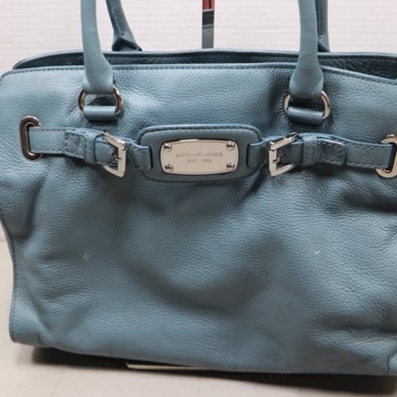 Michael Kors Blue Leather Purse With Wallet & COA - Picture 2 of 8